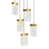 CWI Lighting Lava Integrated LED Brass Mini Pendant Model: 1587P12-5-624