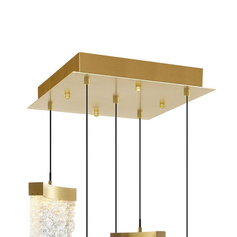 CWI Lighting Lava Integrated LED Brass Mini Pendant Model: 1587P12-5-624