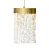 CWI Lighting Lava Integrated LED Brass Mini Pendant Model: 1587P6-1-624