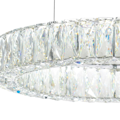 CWI Lighting Madeline LED Chandelier With Chrome Finish Model: 1044P32-601-R-1C