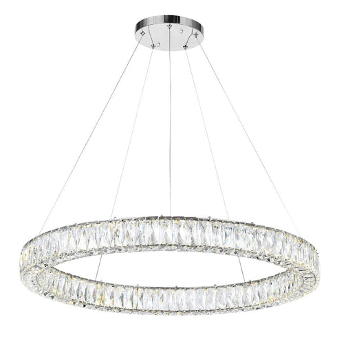 CWI Lighting Madeline LED Chandelier With Chrome Finish Model: 1044P32-601-R-1C