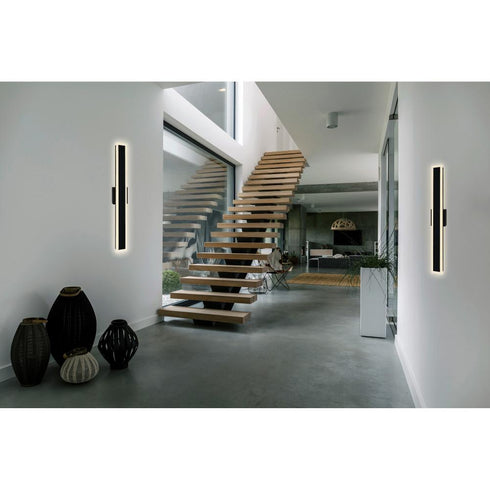 CWI Lighting Malibu LED Integrated Black Outdoor Wall Model: 1694W40-101