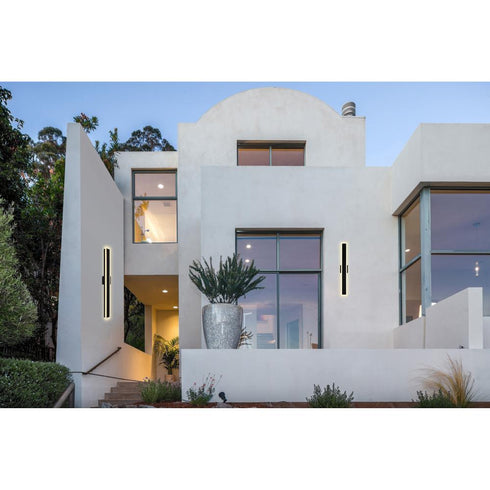 CWI Lighting Malibu LED Integrated Black Outdoor Wall Model: 1694W40-101