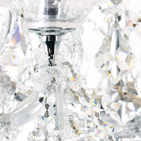 CWI Lighting Maria Theresa 25 Light Up Chandelier With in Chrome Finish Model: 8318P36C-25 (Clear)