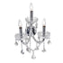 CWI Lighting Maria Theresa 3 Light Wall Sconce With in Chrome Finish Model: 8318W12C-3 (Clear)