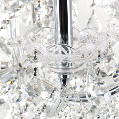 CWI Lighting Maria Theresa 33 Light Up Chandelier With in Chrome Finish Model: 8318P42C-33 (Clear)