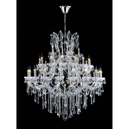 CWI Lighting Maria Theresa 41 Light Up Chandelier With in Chrome Finish Model: 8318P50C-41 (Clear)-B