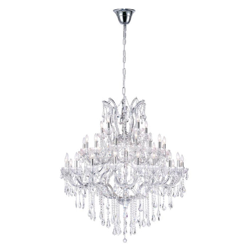 CWI Lighting Maria Theresa 41 Light Up Chandelier With in Chrome Finish Model: 8318P50C-41 (Clear)-B