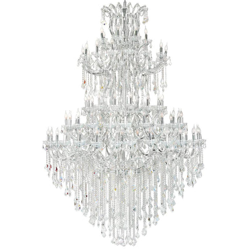 CWI Lighting Maria Theresa 84 Light Up Chandelier With in Chrome Finish Model: 8318P70C-84 (Clear)-A