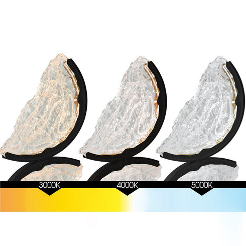 CWI Lighting Moon Integrated LED in Black Chandelier Model: 1715P54-7-101