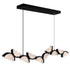 CWI Lighting Moon Integrated LED in Black Chandelier Model: 1715P70-10-101