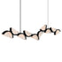 CWI Lighting Moon Integrated LED in Black Chandelier Model: 1715P70-10-101