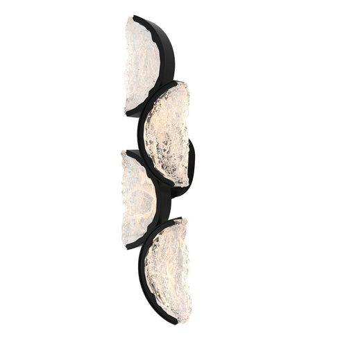 CWI Lighting Moon Integrated LED in Black Wall Light Model: 1715W8-4-101