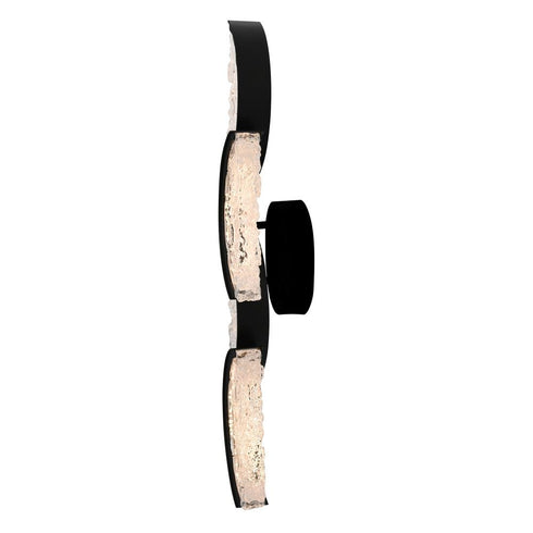 CWI Lighting Moon Integrated LED in Black Wall Light Model: 1715W8-4-101