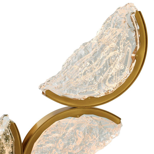 CWI Lighting Moon Integrated LED in Brass Chandelier Model: 1715P54-7-624