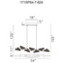 CWI Lighting Moon Integrated LED in Brass Chandelier Model: 1715P54-7-624