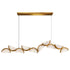 CWI Lighting Moon Integrated LED in Brass Chandelier Model: 1715P70-10-624