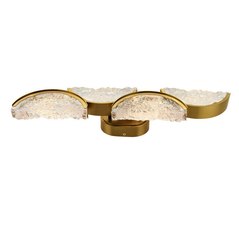 CWI Lighting Moon Integrated LED in Brass Wall Light Model: 1715W8-4-624