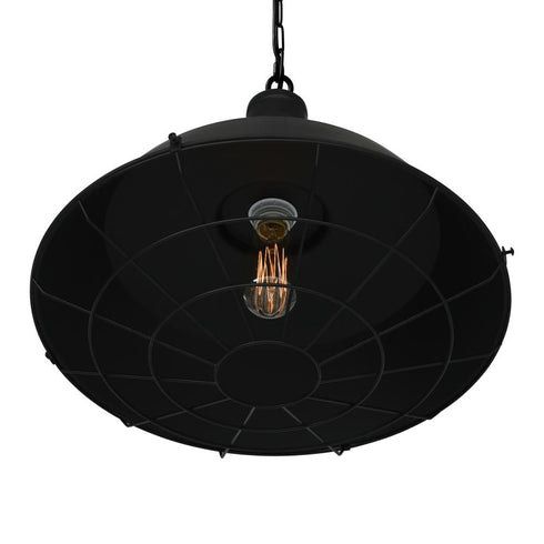 CWI Lighting Morgan 1 Light Down Pendant With in Black Finish Model: 9611P18-1-101