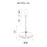 CWI Lighting Morgan 1 Light Down Pendant With in Black Finish Model: 9611P18-1-101