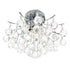 CWI Lighting Princess 4 Light Flush Mount With in Chrome Finish Model: 8012C16C