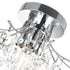 CWI Lighting Princess 4 Light Flush Mount With in Chrome Finish Model: 8012C16C