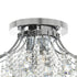 CWI Lighting Princess 6 Light Flush Mount With in Chrome Finish Model: 8012C20C