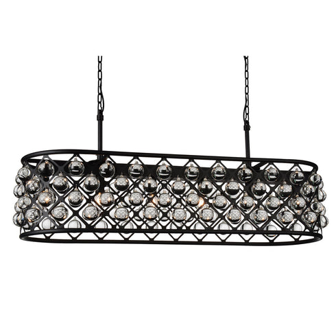 CWI Lighting Renous 6 Light Chandelier With Black Finish Model: 9862P41-6-101