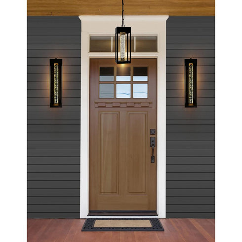 CWI Lighting Rochester LED Integrated Black Outdoor Wall Model: 1696W5-1-101-E