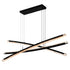 CWI Lighting Saber Integrated LED in Black Chandelier Model: 1710P70-3-101