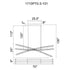 CWI Lighting Saber Integrated LED in Black Chandelier Model: 1710P70-3-101