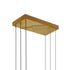 CWI Lighting Saber Integrated LED in Brass Chandelier Model: 1710P50-3-624