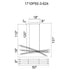 CWI Lighting Saber Integrated LED in Brass Chandelier Model: 1710P50-3-624