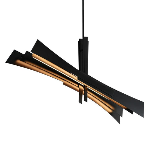 CWI Lighting Solar Powered Solara Integrated LED in Black Chandelier Model: 1717P50-101