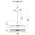 CWI Lighting Solar Powered Solara Integrated LED in Black Chandelier Model: 1717P50-101