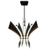 CWI Lighting Solar Powered Solara Integrated LED in Black Chandelier Model: 1717P72-101