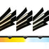 CWI Lighting Solar Powered Solara Integrated LED in Black Chandelier Model: 1717P72-101
