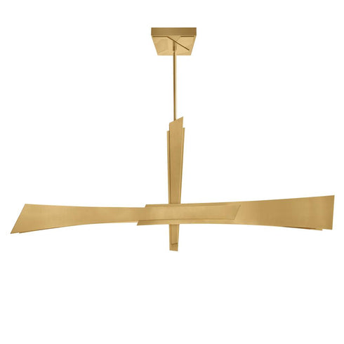 CWI Lighting Solar Powered Solara Integrated LED in Brass Chandelier Model: 1717P50-624