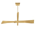 CWI Lighting Solar Powered Solara Integrated LED in Brass Chandelier Model: 1717P50-624