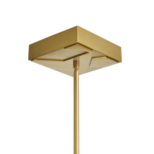 CWI Lighting Solar Powered Solara Integrated LED in Brass Chandelier Model: 1717P50-624