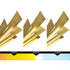 CWI Lighting Solar Powered Solara Integrated LED in Brass Chandelier Model: 1717P50-624
