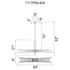 CWI Lighting Solar Powered Solara Integrated LED in Brass Chandelier Model: 1717P50-624