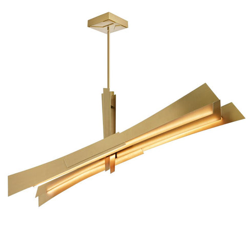 CWI Lighting Solar Powered Solara Integrated LED in Brass Chandelier Model: 1717P72-624