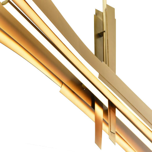 CWI Lighting Solar Powered Solara Integrated LED in Brass Chandelier Model: 1717P72-624