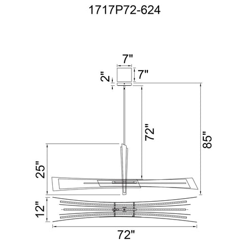 CWI Lighting Solar Powered Solara Integrated LED in Brass Chandelier Model: 1717P72-624