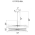 CWI Lighting Solar Powered Solara Integrated LED in Brass Chandelier Model: 1717P72-624