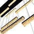 CWI Lighting Stagger Integrated LED Black Chandelier Model: 1588P48-10-101