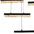 CWI Lighting Stagger Integrated LED Black Chandelier Model: 1588P48-10-101