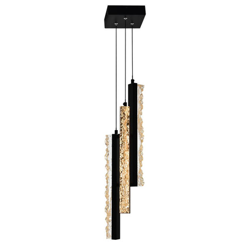 CWI Lighting Stagger Integrated LED Black Mini Pendant Model: 1588P6-3-101