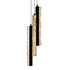 CWI Lighting Stagger Integrated LED Black Mini Pendant Model: 1588P6-3-101